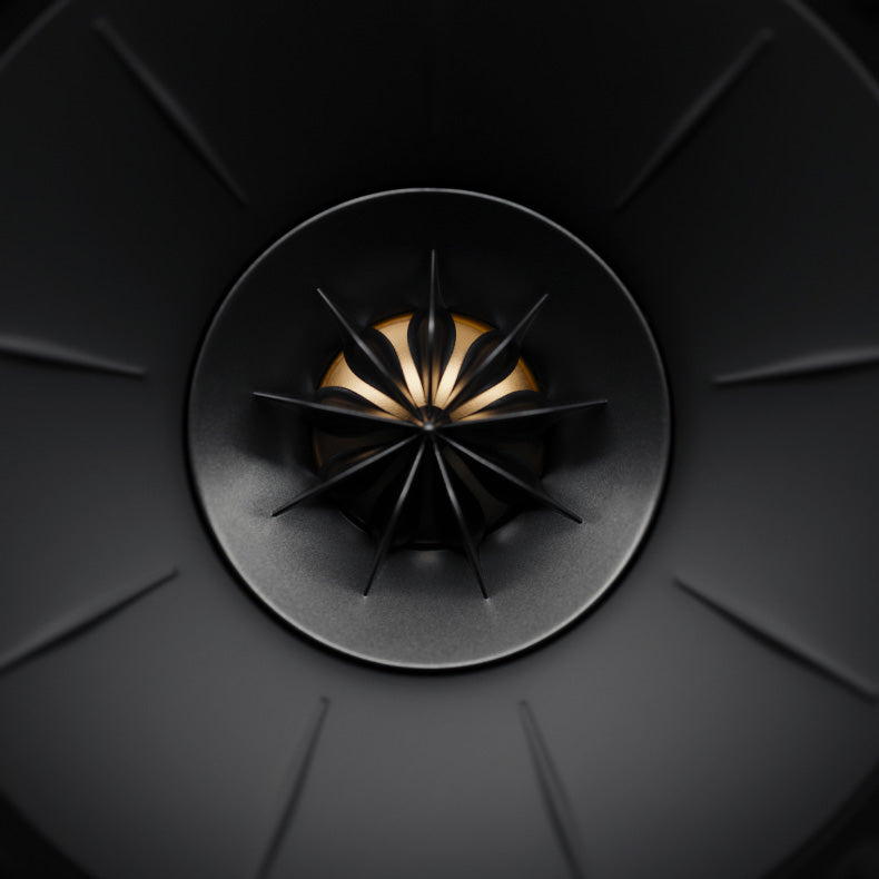Close up of an upcoming KEF speaker.